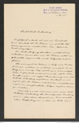 k.k. naturhistorisches Hofmuseum, Intendanzakten 1885-1896 (Hauer), Aktenzahl Z.164/1891, Seite 1
